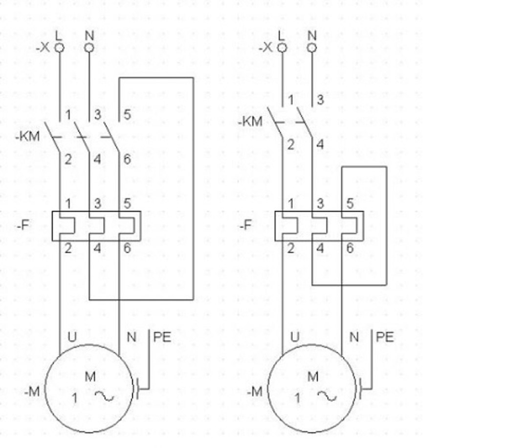 Cách đấu Relay nhiệt 1 pha