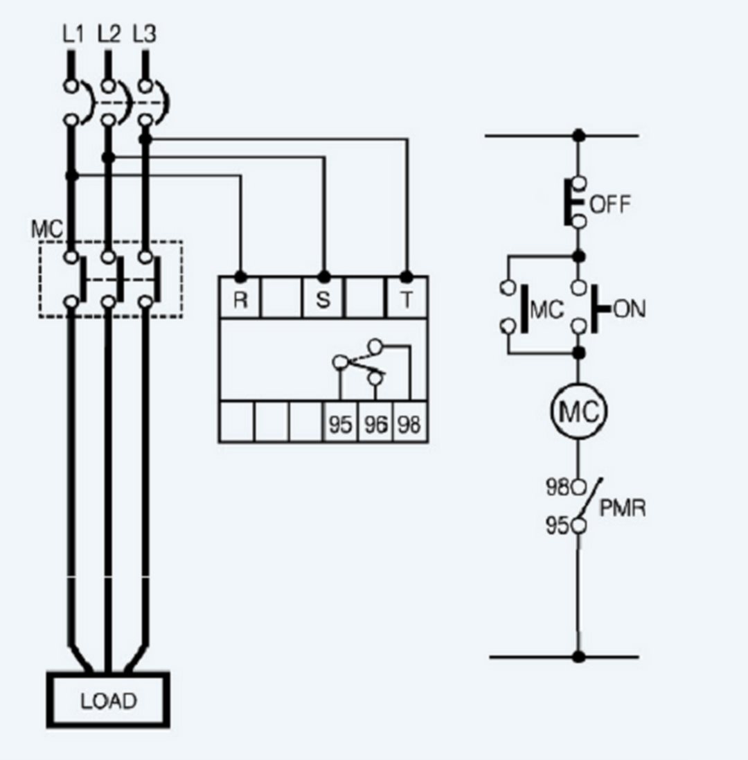 Cách đấu rơ le nhiệt 3 pha